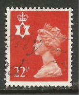 NORTHERN IRELAND GB 1990 22p Orange Red SG N155.( T26 ) - Irlande Du Nord