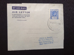 Fiji, 1949 Cancelled Air Letter - Fiji (...-1970)