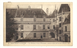 Cp, 41, Chaumont-sur-Loire, Le Château, Cour D'Honneur, Entrée Et Aile Du Levant (OUest), Voyagée 1936 - Other & Unclassified