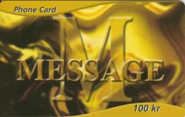 Norway,  Prepaid Card D, Message, 2 Scans. - Noorwegen