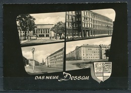 (0448) Das Neue Dessau/ Mehrbildkarte S/w - Gel. 1963 - DDR - Heldge-Verlag, Köthen  J 4022   P 1/62 - Dessau