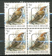 Belgique België Belgium Bird Oiseau André Buzin PRE818 P6 Moineau Friquet 1990 Bloc De 4 MNH XX - Typos 1986-96 (Vögel)