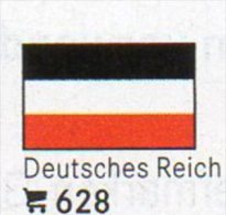 6 Flaggen-Sticker Deutsches Reich In Farbe Pack 7€ Zur Kennzeichnung Von Alben Firma LINDNER #628 Flag Of Old Germany DR - Ohne Zuordnung