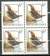 Belgique België Belgium Bird Oiseau André Buzin PRE829 P6a Cincle Plongeur 1992 Bloc De 4 MNH XX - Typos 1986-96 (Vögel)