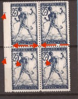 1919 SHS SLOVENIJA JUGOSLAVIJE VERIGARI INTERESSANT COLOR  STMAP TWO DIMENSION NEVER HINGED - Unused Stamps