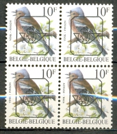 Belgique België Belgium Bird Oiseau André Buzin PRE834 P6 Pinson 1990 Bloc De 4 MNH XX - Typos 1986-96 (Oiseaux)