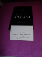 BEING ARMANI RENATA MOLHO Avec CARTE D'ENVOI SIGNEE PAR ARMANI - Fashion