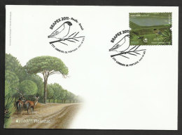 Portugal Açores Europa CEPT Cachet Spéciale Oiseau 2011 Expo Au Brèsil Brasil Azores Bird Special Pmk Brazil - Postal Logo & Postmarks