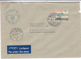 Pro Aéro - Suisse - Lettre De 1941 - Vol Spécial - Oblitérations Bouchs Et Payerne - Valeur 28 Euros - Brieven En Documenten