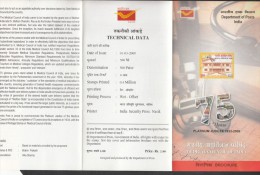 INDIA, 2009, 75th Anniversary Of Medical Council Of India, (Platinum Jubilee 2008),  Folder - Covers & Documents