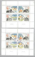 Schweiz Soldatenmarken IIWK Verpflegung 2 Blocks #/&a */o - Labels