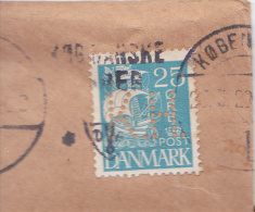 DANMARK - 1929 - ENVELOPPE Avec TIMBRE PERFORE K.H De COPENHAGUE Pour GRENOBLE - Lettres & Documents