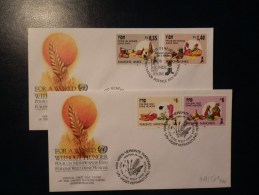 39/501   2     FDC U.N. - Contre La Faim