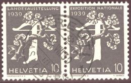 Heimat BE REUTI 1939-08-21 Vollstempel Zu#Z26d - Zusammendrucke