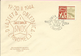 20th Anniversary Of 1st Session SNOS, Črnomelj, 18.2.1964., Yugoslavia, Cover - Brieven En Documenten