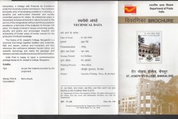 INDIA, 2009, St Joseph´s College, Bangalore, Education, Christianity, Folder - Briefe U. Dokumente