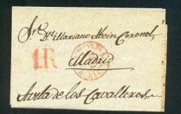 1847.- MOLINA DE ARAGÓN A AVILA - ...-1850 Prephilately