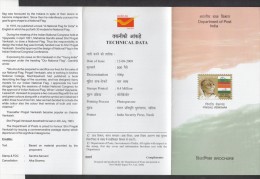 INDIA, 2009, Pingali Venkaiah, (Patriot, Designer Of Indian National Flag), Folder - Lettres & Documents