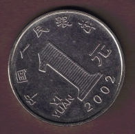 CHINA 1 YUAN 2002 - Chine