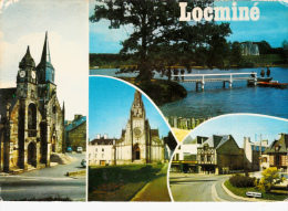 CPM De LOCMINE (56) - Vues Diverses - Chapelle KER MARIA - Etang Et Château De BEAULIEU - Place De La République... - Locmine