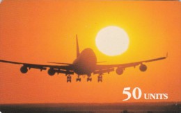 Norway,  Prepaid Card F4, Global One, Airplane, 50 Units, 2 Scans.  Also Many Other Countries.  Exp. : 2/98 - Norvegia