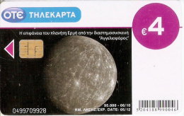 TARJETA DE GRECIA DE UN PLANETA (SATELLITE) - Astronomùia