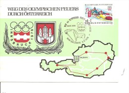 JO D'hiver De Innsbruck - Tir ( Carte Commémorative D'Autriche à Voir) - Hiver 1976: Innsbruck