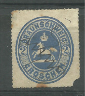 L'Allemagne Brunswick Oblitérér, No: 14, Coté 165 Euros, Y & T,  USED - Braunschweig