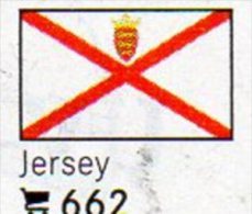 6 Flaggen-Sticker Jersey In Farbe Pack 7€ Zur Kennzeichnung Von Alben+Sammlungen Firma LINDNER #662 Flag Isle Of Britain - Albums, Mappen & Vellen