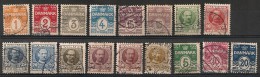 Danemark, Danmark. 1905-1912. Entre N° 48 Et 67. Oblit. - Used Stamps