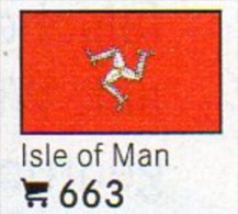 6 Flaggen-Sticker Isle Man In Farbe Pack 7€ Zur Kennzeichnung Von Alben+Sammlungen Firma LINDNER #663 UK Flag Of Britain - Álbumes, Forros Y Hojas