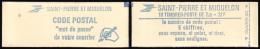 C02 - Carnet De 10 Timbres Liberté 2,20 Rouge, Type 1,  Surchargés Saint Pierre Et Miquelon. - Booklets