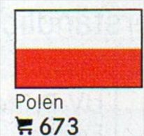 6 Flaggen-Sticker Polen In Farbe Pack 7€ Zur Kennzeichnung Von Alben+Sammlung Firma LINDNER #673 Flag Of Polska Republik - Albums, Binders & Pages