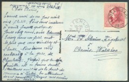 N°168 Obl. Sc LODELINSART Sur C.V. Du 27-V-1920 Vers Chenois - Waterloo - 9690 - 1919-1920  Cascos De Trinchera