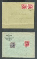 Lot De 25 Documens (lettres, Carte Ou Entiers-postaux) De L´émission ROI CASQUE Dont Meilleurs Pièces (triple Port Intér - 1919-1920  Cascos De Trinchera