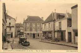 Puy-de-dôme - Réf 57  -  Montaigut-en-combraille - Rue Et Place Du Pont - Plan Voiture - Automobile -  Carte Bon état - - Montaigut