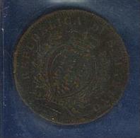 NUMISMATICA - SAN MARINO - ANNO 1875 - 10 CENTS. ROMA  - RAME - BB/SPL - NON PULITA - Saint-Marin