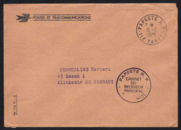 POLYNESIE - PAPEETE / 1975 LETTRE EN FRANCHISE POSTALE POUR L ALLEMAGNE (ref 2907) - Covers & Documents