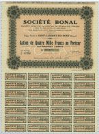Sté Bonal, Statuts à Grenoble, Siege à St Laurent Du Pont - Landwirtschaft