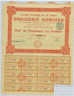 Sté Fonciere Et De Crédit De La Brasserie Karcher - Agricultura