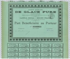 Sté De Glace Pure, 1888 - Agriculture