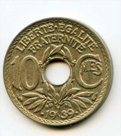 10 Centimes  "Lindauer" .1939.   SPL - 10 Centimes