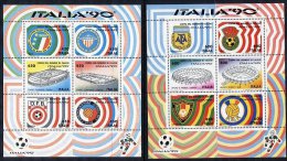 ITALY 1990 Football World Cup Set Of  6 Blocks MNH / **.  Michel Block 3-8 - 1981-90:  Nuevos