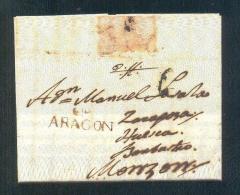 1801.- CALANDA A MONZON - ...-1850 Prephilately