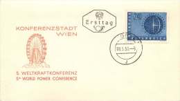 1956  Weltkraftkonferencz  MiNr 1026 - FDC