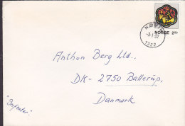 Norway Deluxe HØVIK 1987 Cover Brief To Denmark Weihnachten Christmas Jul Noel Natale Navidad Stamp - Storia Postale