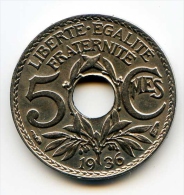 5 Centimes  "Lindauer" 1936   SPL+ - 5 Centimes