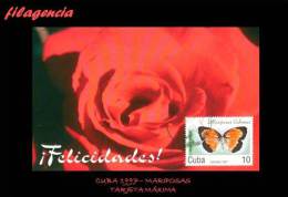 TRASTERO. CUBA. ENTEROS POSTALES. TARJETAS MÁXIMAS 1997. MARIPOSAS - Maximumkarten