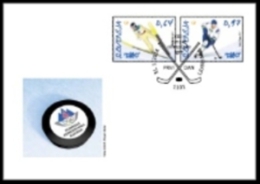 New Neu Slovenia Slovenie Slowenien 2014 Olympic Games Sochi Olympische Spiele; Hockey; Ski Jumping FDC - Invierno 2014: Sotchi