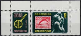 Oslo Winter Olympics 1952 - Ski Jumping - Norway NORWEX Stamp Exhibition 1980 Hungary - STAMP On STAMP - MNH - Invierno 1952: Oslo